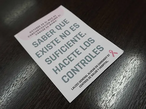 Alvear concientizará acerca del Cáncer de Mama, en el marco del Octubre Rosa.