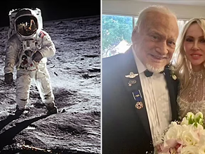 Buzz Aldrin, el legendario astronauta que pisó la Luna, se casó por cuarta vez a los 93 años
