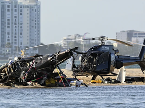 Video: así fue el impactante choque entre helicopteros que dejó cuatro muertos y tres heridos graves