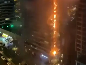 Se incendió una torre de 24 pisos en Estambul