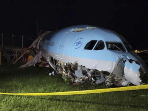 Filipinas: Avión coreano se sale de la pista; no hay heridos