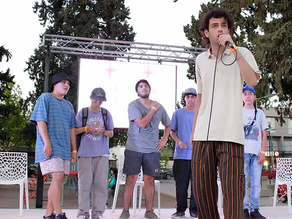 Los jóvenes tuvieron su espacio con la competencia de Freestyle rap TEOMAQUIA.