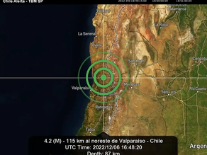 Hace instantes:Tembló en Chile y se sintió en Mendoza