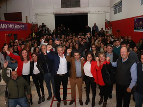 Con gran concurrencia se realizó el cierre de campaña del candidato Alejandro Molero