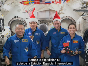 Video: el mensaje navideño de los astronautas de la Estación Espacial