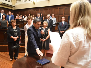 Se realizó la jura en la Cámara de Senadores: Uno de ellos fue el Senador Walther Marcolini