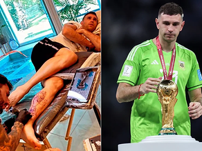 El impactante tatuaje de la Copa del Mundo que se hizo Dibu Martínez