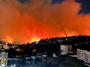 Imágenes del devastador incendio en Viña del Mar