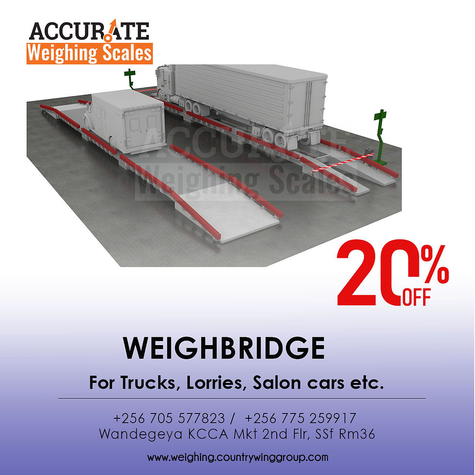 weighbridge vehicle scales with analog or digital working module installation Kabale