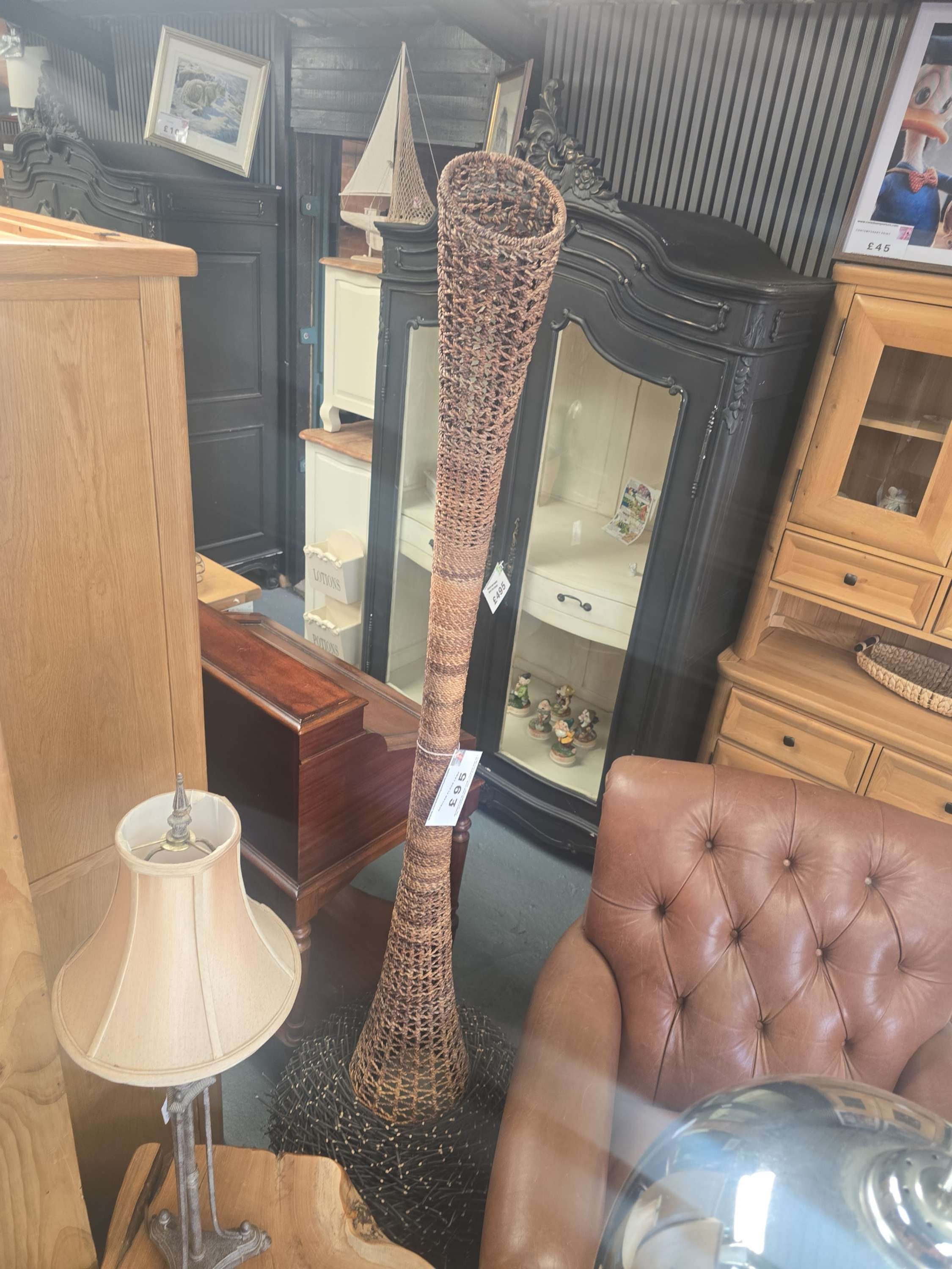 Unique African floor lamp 