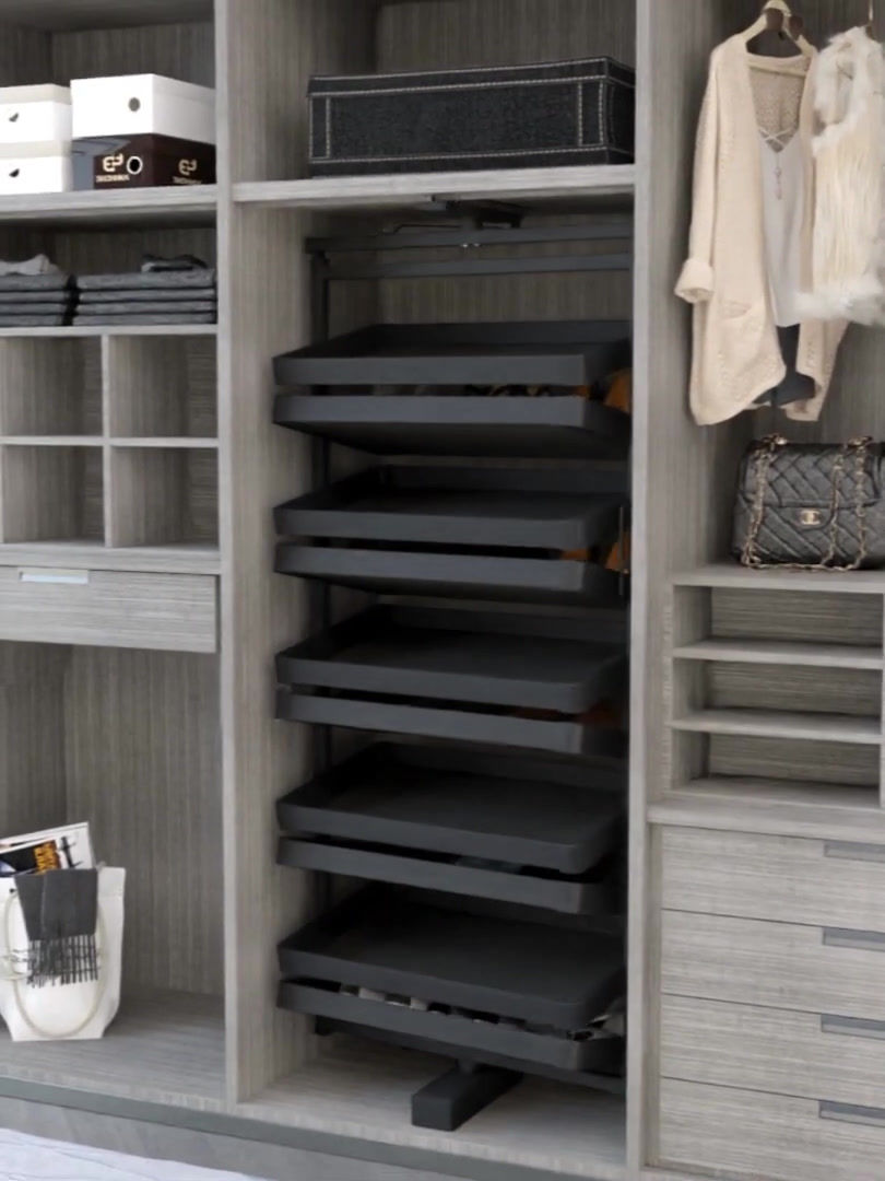 الصورة المصغرة: رف أحذية دوار S-6832B ANTHRACITE GREY