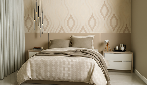 Quarto alto padrão com móveis sob medida Drevo, desenvolvido para proporcionar conforto, harmonia e aproveitamento total do espaço. Design exclusivo que reflete o estilo de vida de cada cliente.móveis sob medida para quarto, dormitório planejado, móveis personalizados Drevo.