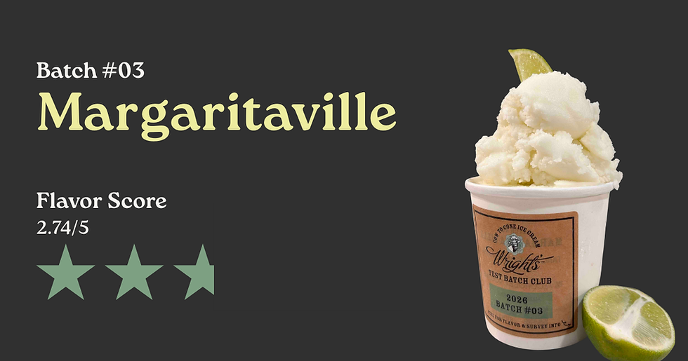 Sorbet pint with a lime