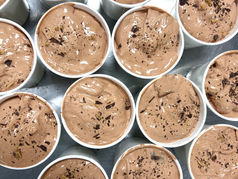 Old Time Rock ice cream pints with lids