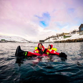 We Swam a Fjord in Winter & Lived to Eat Waffles: The Truth About Arctic Floating