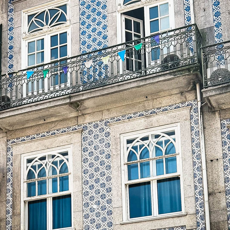 Porto Travel Tips: Make sure to pay attention to buildings like these clad in azuelejos