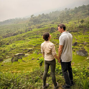 Gazing over endless rice fields of Pu Luong Nature Reserve — untouched, serene, and free of tourists.