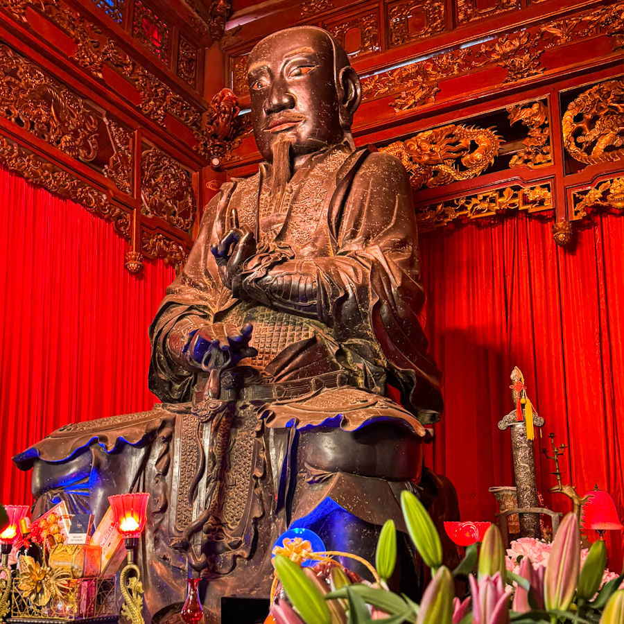 Huyen Thien Tran Vu — 4 tons of black bronze and centuries of history at Quah Thanh Temple in Hanoi.