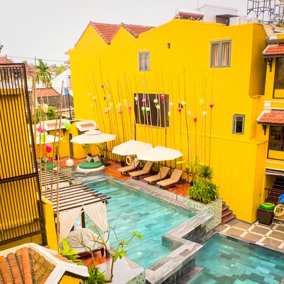 Postcard-perfect and blissfully quiet — the pool at The Signature Hoi An looked like the ultimate oasis after a day of temple-hopping, lantern-chasing, and noodle-slurping.