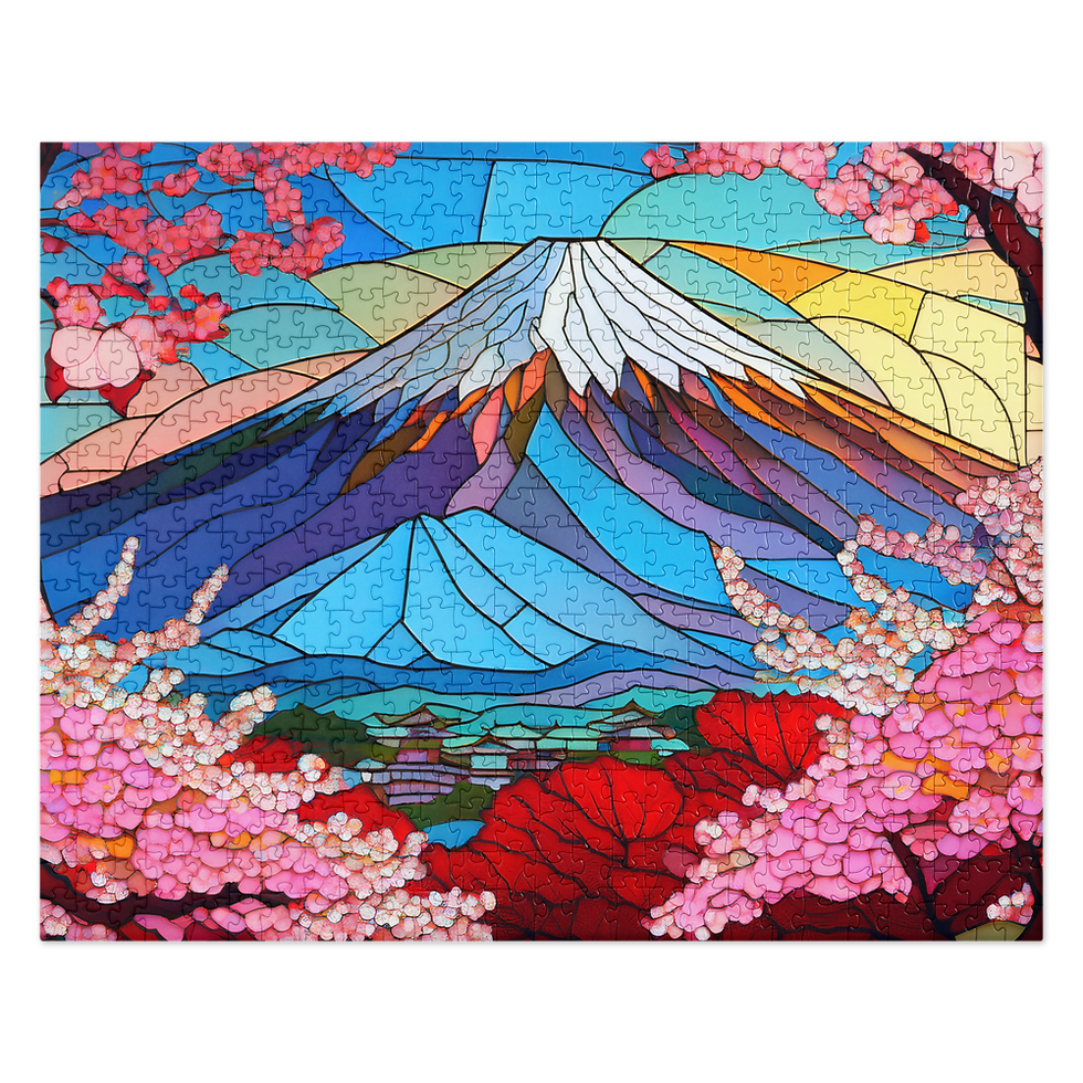 Thumbnail: 開運・富士山_桜 Good Fortune Fuji_Sakura puzzle