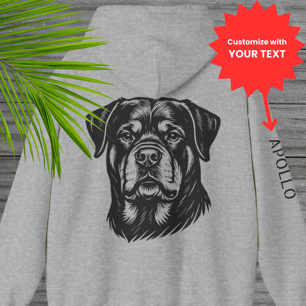 Personalized Rottweiler Hoodie