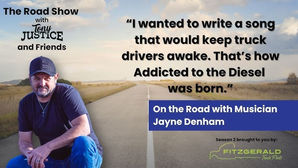 ayne joined her good friend and fellow trucking music artist, Tony Justice, on The Road Show with Tony Justice and Friends, one of the most listened-to podcasts in the American trucking