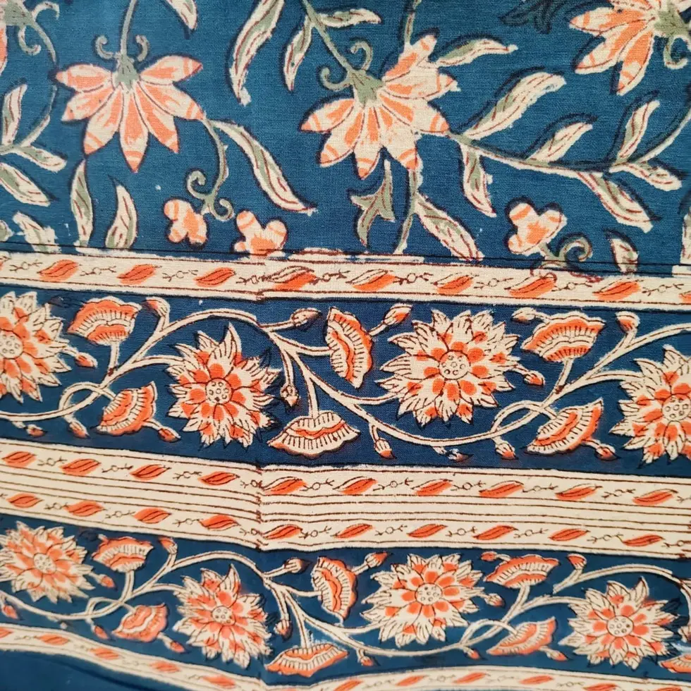 Block Print Table Cover – Design 2 – additional view 3 | Bichhavans