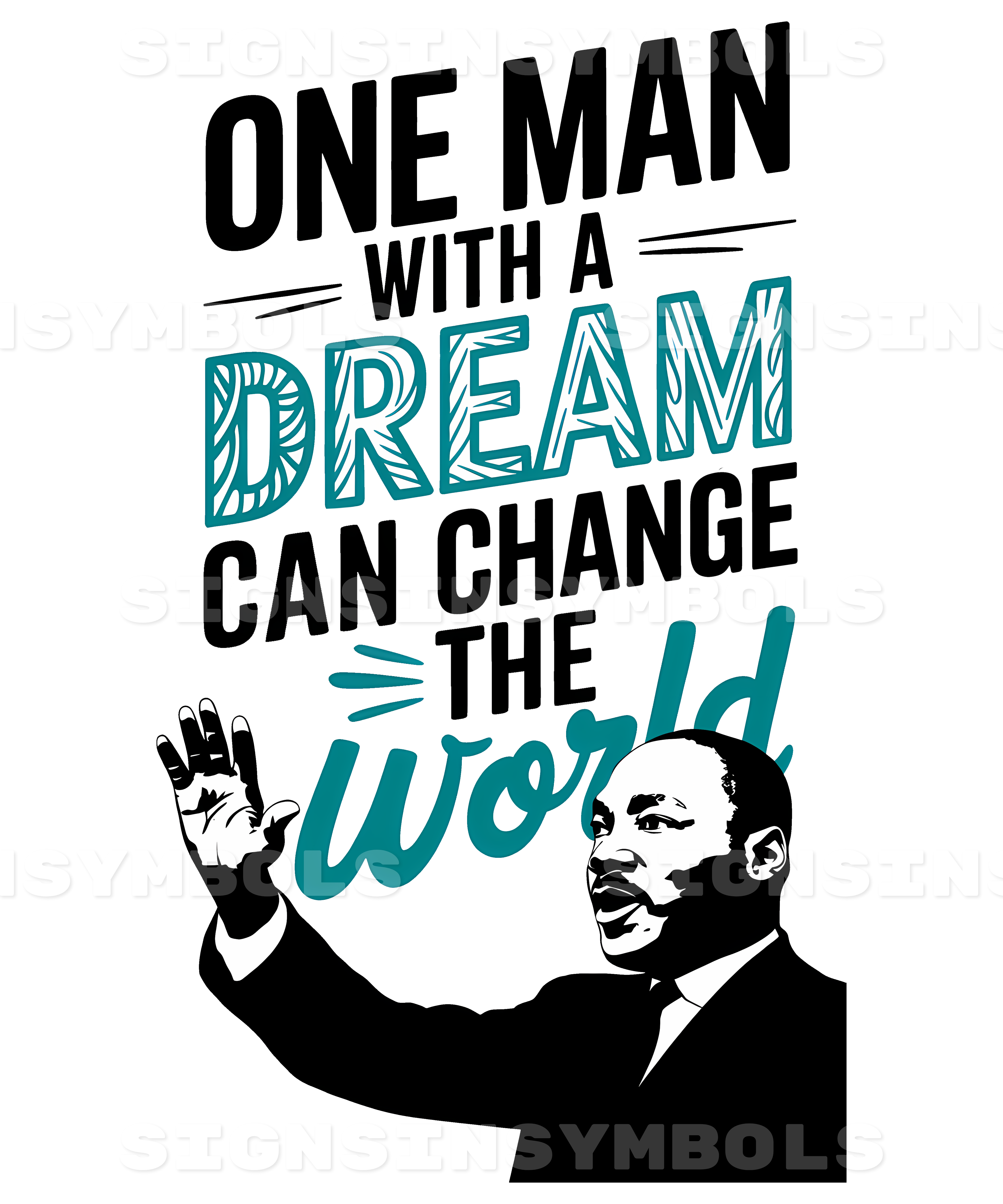 MLK Day Quote Design