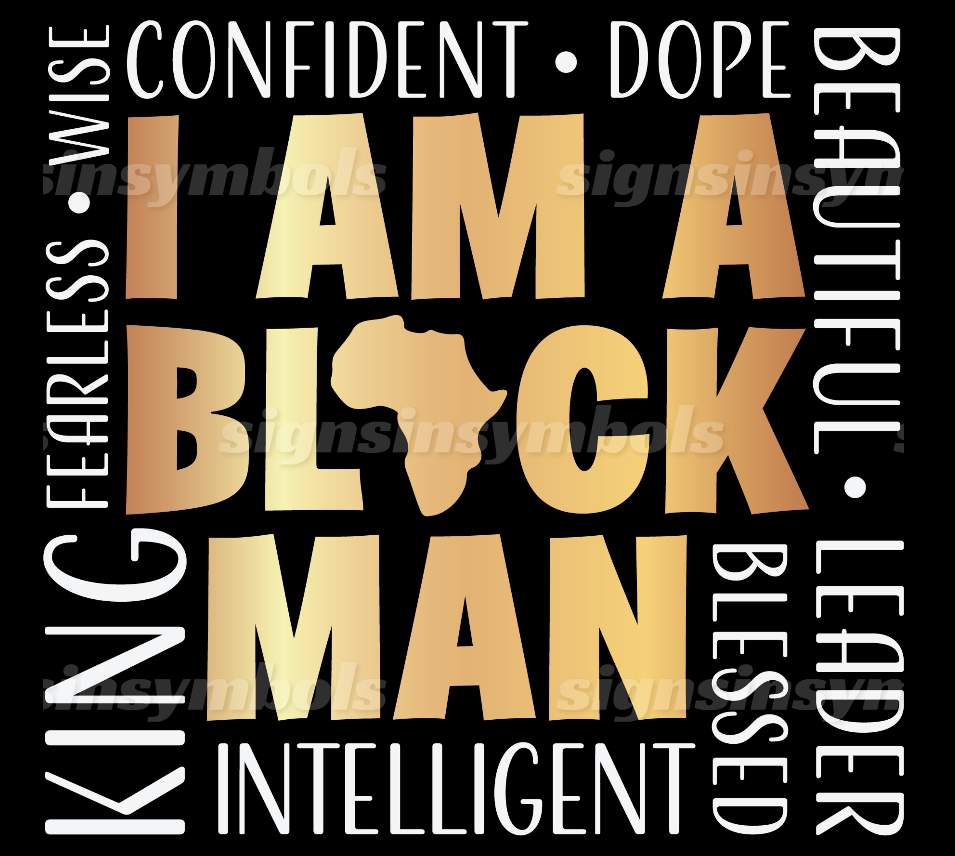 I Am A Black Man Design