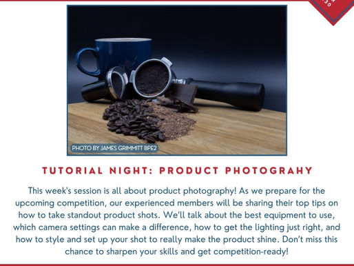 Getting Ready for the Product Photography Competition