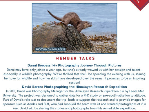Members’ Talks: Journeys in Wildlife and the Himalayas