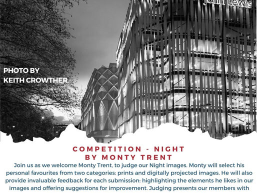 A warm night of feedback on Zoom and Night Competition judging around the corner