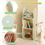 Thumbnail: Corner Book Shelf with Side Hooks for 360 degree in a Compact Area