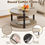 Thumbnail: Round Coffee Table 2-Tier with Storage Shelf