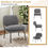 Thumbnail: Upholstered Leisure Armless Accent Teddy Fleece Fabric Chair