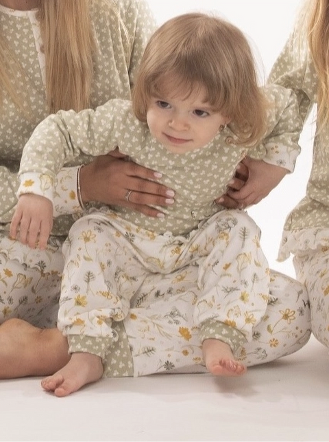 Pijama bebé  de inverno em 100% algodão da marca Dueto