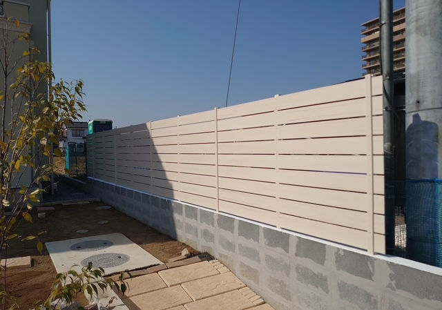 作庭田沼園：施工事例：フェンス