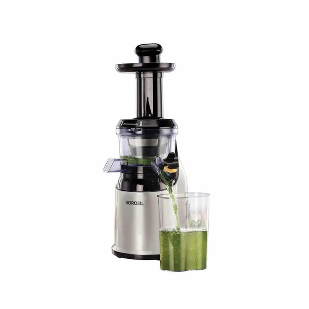 Borosil Health Pro 200-Watt Slow Juicer, Black