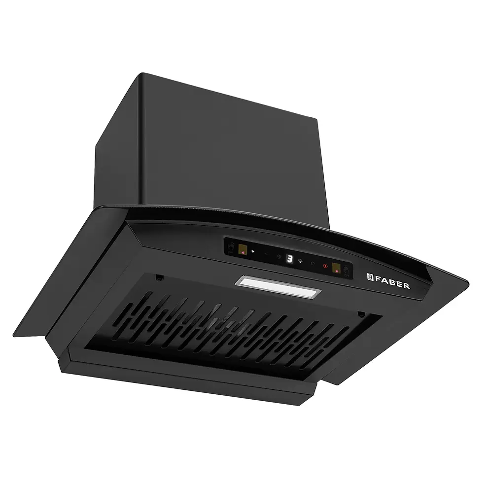 Thumbnail: FABER CHIMNEY HOOD ZEAL BLDC HC SC FL BK IN 60 - C