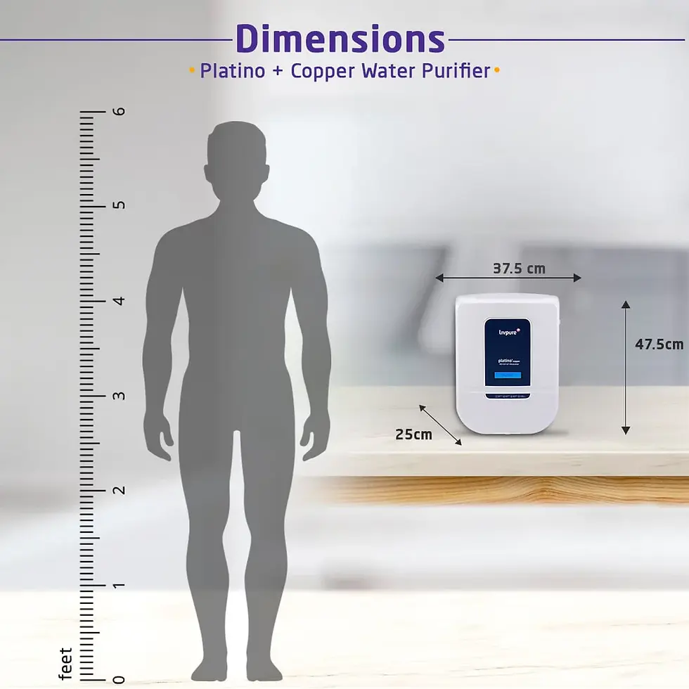 Thumbnail: LIVPURE TOUCH CONTROLLED RO + UV + UF + Minerals Water Purifier