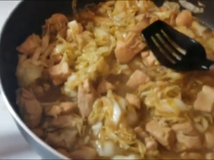 Ginger Chicken with Cabbage