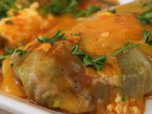 Stuffed Cabbage Enchiladas