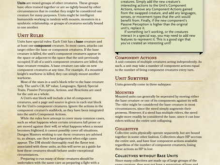 Paragon and Unit Monsters