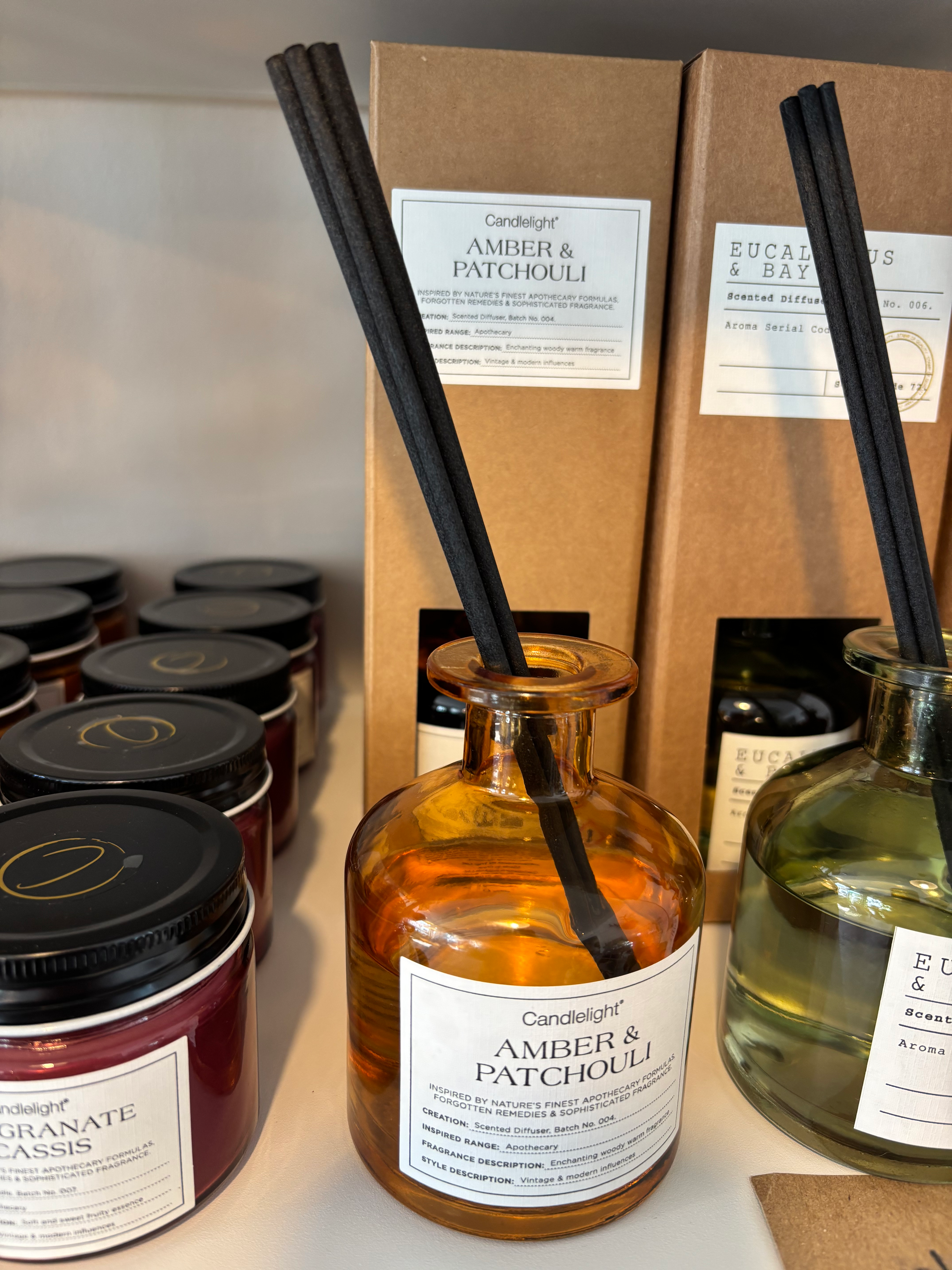 250ml Reed Diffuser Amber & Patchouli