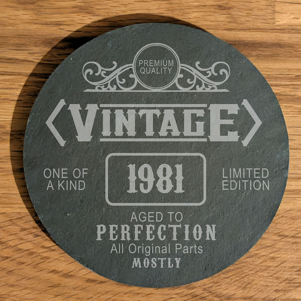 Thumbnail: Vintage Style Slate Coaster
