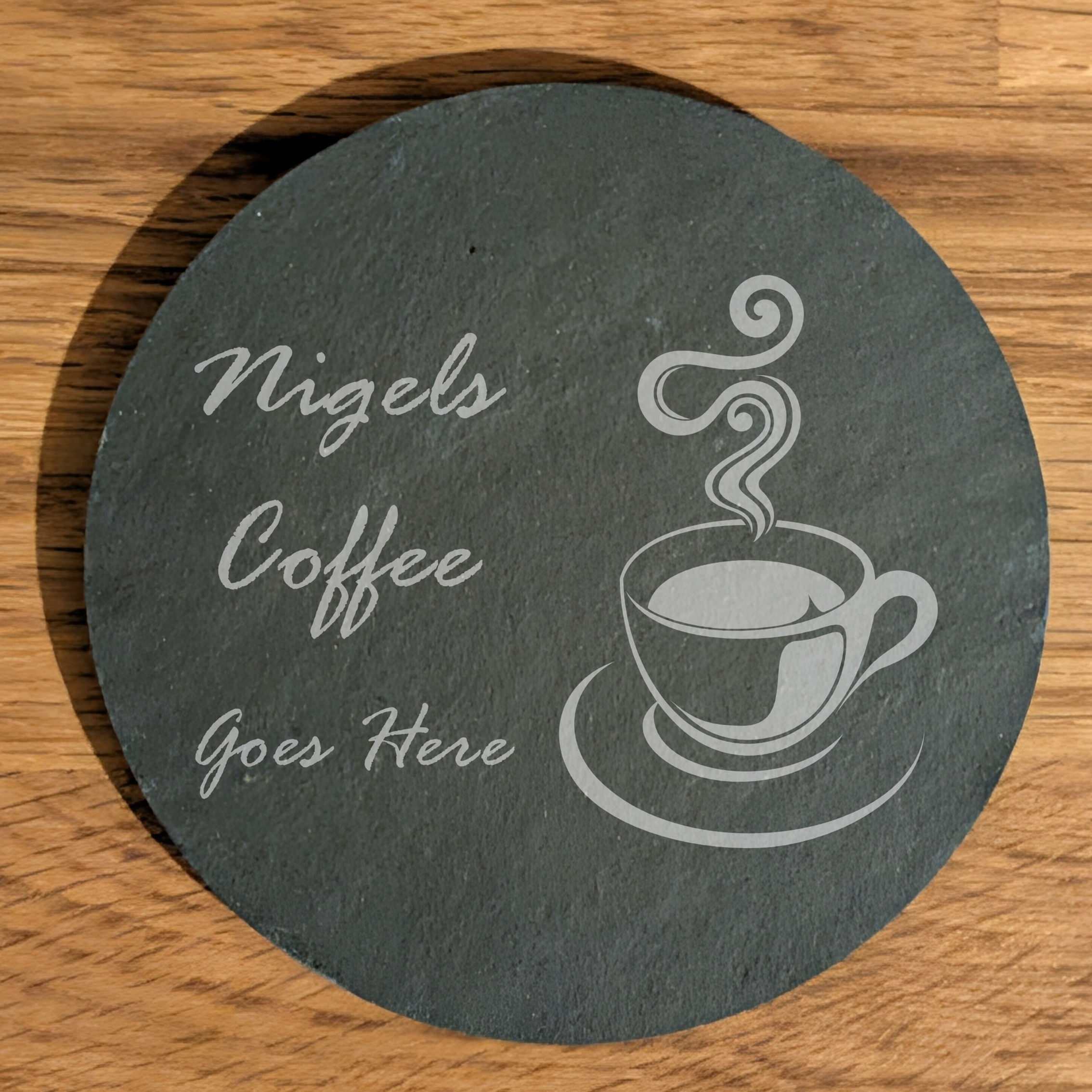 Coffee Tea Cup Slate Coaster