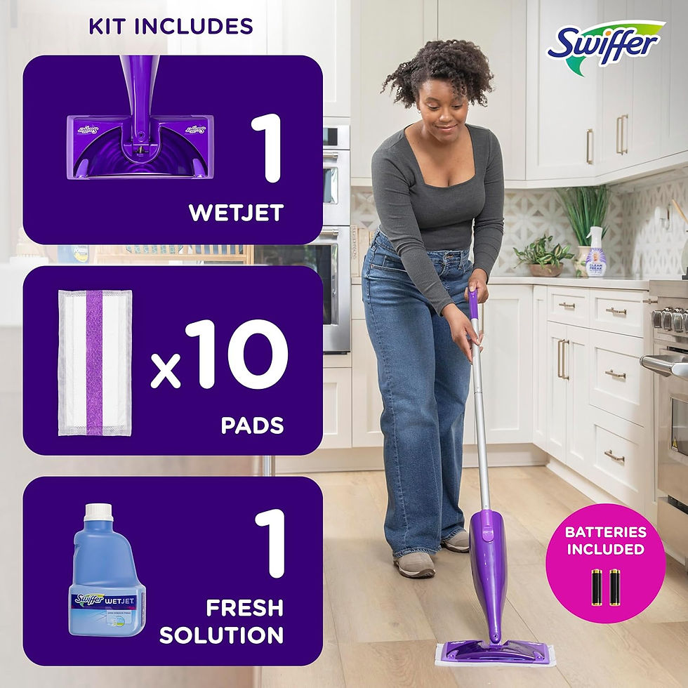 Thumbnail: Swiffer WetJet Hardwood Floor and Floor Spray Mop Cleaning Set