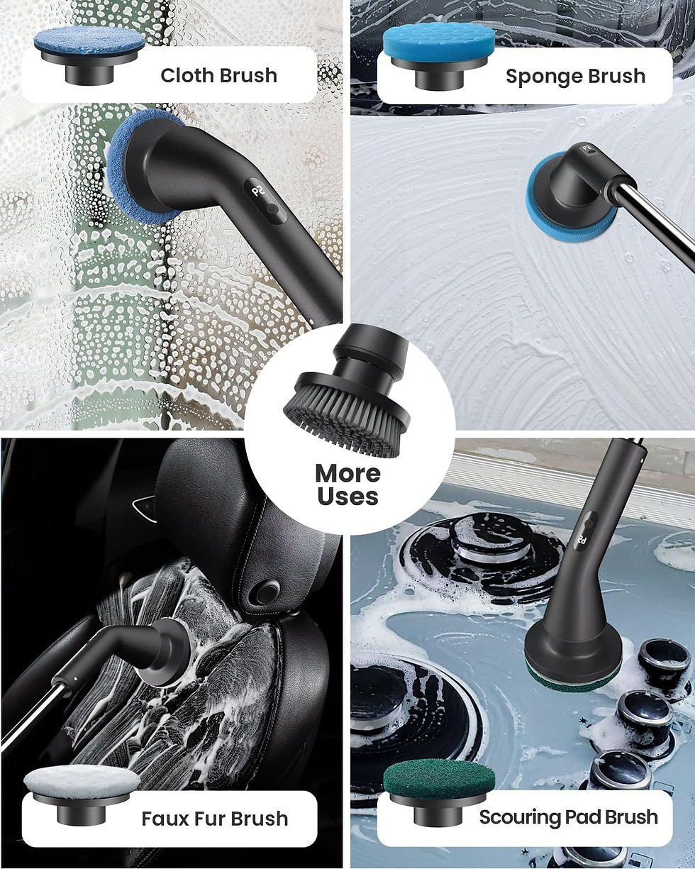 Thumbnail: Leebein Electric Rotating Cleaning Brush, Wireless Cleaning Brush