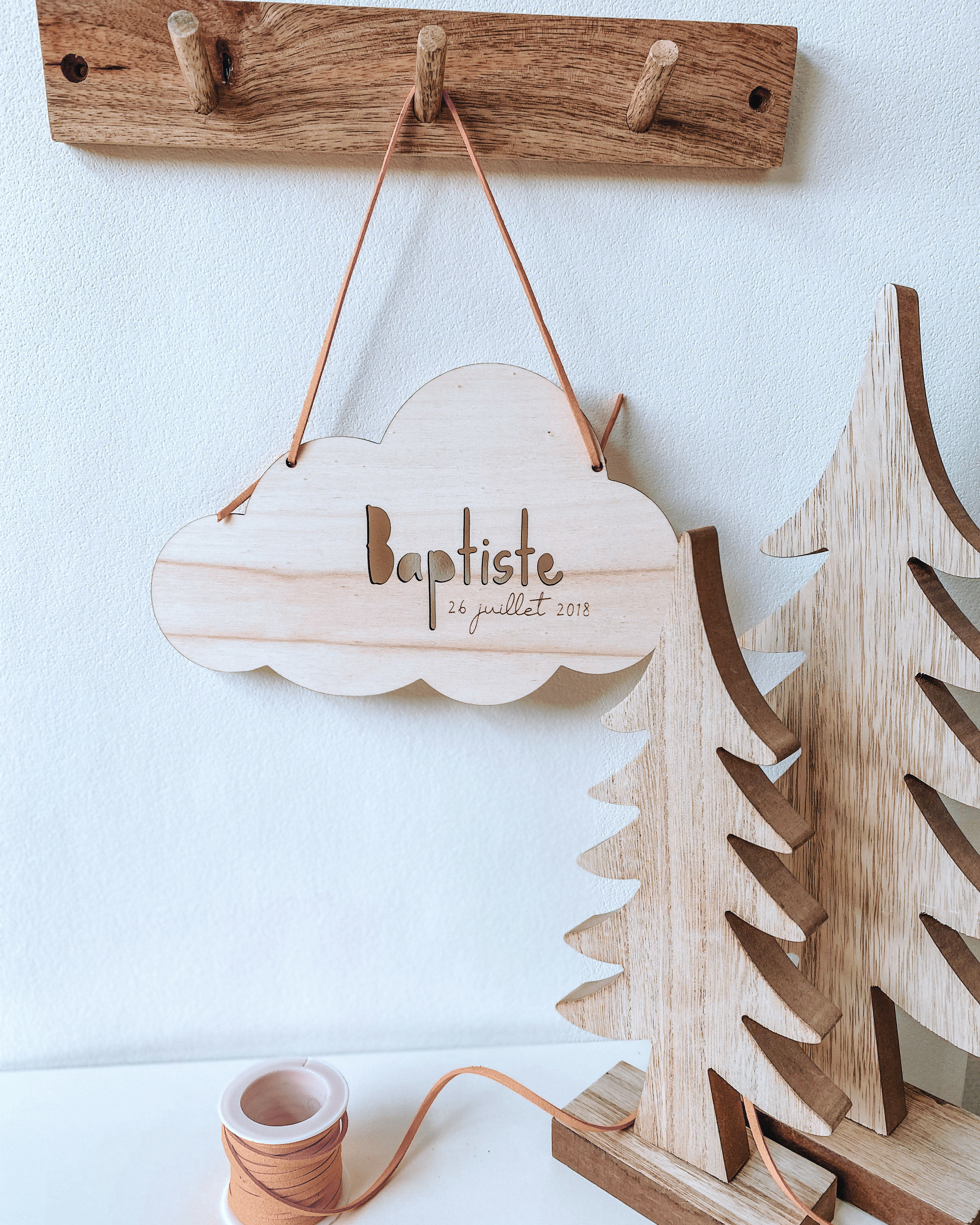 Pancarte prénom découpé