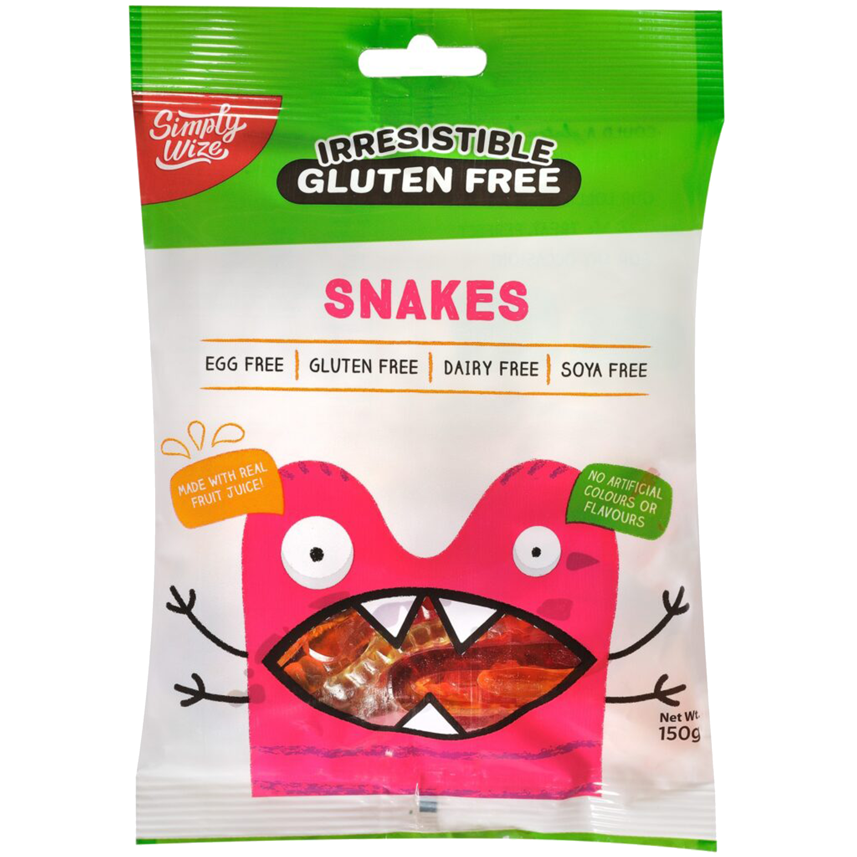 Simply Wize Irresistible Gluten Free Snakes
